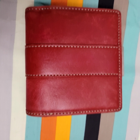 Coach leather wallet red - Picture 2 of 8